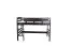 Loft bed 140 x 200 cm "Easy Premium Line" K23/n, solid beech wood chocolate brown lacquered, divisible