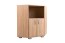 Corner Cupboard Ainsa 14, Colour: Oak Brown - 95 x 72 x 37 cm (h x w x d)