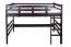 Loft bed 120 x 200 cm "Easy Premium Line" K23/n, solid beech wood chocolate brown lacquered, divisible