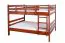 Bunk Bed 160 x 200 cm "Easy Premium Line" K24/n | Solid Beech, Cherry Finish | Convertible to Two Beds | Modern, Safe Design