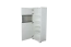 Display case Garim 18, Colour: White high gloss - 161 x 60 x 40 cm (H x W x D)