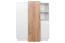 Chest of drawers Gremda 02, Colour: Oak / White - 134 x 110 x 45 cm (H x W x D)