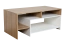 Coffee table Gafsa 03, Colour: White / Oak - 120 x 60 x 53 (W x D x H)