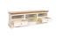 Gyronde 10 TV base cabinet, solid pine wood wood wood wood wood, Colour: White / oak - 53 x 167 x 53 cm (H x W x D)