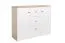 Children's Chest of Drawers Egvad 09 | White / Beech | 95 x 120 x 40 cm | 2 Doors, 3 Drawers, 6 Compartments