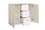 Children's Chest of Drawers Egvad 09 | White / Beech | 95 x 120 x 40 cm | 2 Doors, 3 Drawers, 6 Compartments