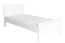 Children's Bed White | Modern Youth Bed Solid Pine 70 | Slatted Frame Included | 100 x 200 cm