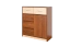 Chest of drawers Pasuruan 07, Colour: Wallnut / Maple - Measurements: 95 x 85 x 37 cm (H x W x D)
