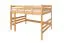 Loft bed 140 x 200 cm "Easy Premium Line" K23/n, solid beech wood natural lacquered, divisible