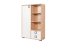 Dresser 26, Colour: Beech/White - 134 x 86 x 37 cm (H x W x D)