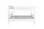 Bunk Bed 140 x 200 cm "Easy Premium Line" K24/n | Solid Beech Wood | White Lacquered | Convertible | Straight Headboard and Footboard