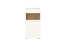 Garim 13 Display Cabinet | Beige High Gloss | 123 x 60 x 40 cm | Soft Close | LED Lighting