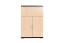 Chest of drawers Trelew 14, Colour: Wenge / Maple - 120 x 80 x 41 cm (h x w x d)