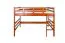 Loft bed 160 x 200 cm "Easy Premium Line" K23/n, solid beech wood cherry-colored lacquered, divisible