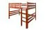 Loft bed 160 x 200 cm "Easy Premium Line" K23/n, solid beech wood cherry-colored lacquered, divisible