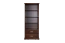 Shelf solid pine solid wood walnut colored Buteo 03- Dimensions 195 x 80 x 40 cm (H x W x D)