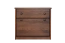 Shoe cabinet solid pine walnut Junco 218 - Dimensions: 62 x 72 x 30 cm (H x W x D)