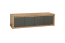 Chest of drawers Faleula 05, Colour: Oak / Grey - 47 x 170 x 43 cm (H x W x D)