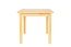 Solid Pine Wood Table | Natural Finish | Angular Design | 80 x 80 cm | Premium Craftsmanship