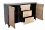 Chest of drawers Amanto 6, Colour: Black / Ash - Measurements: 91 x 150 x 40 cm (h x w x d)