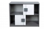 Children's room - Chest of drawers Elias 17, Colour: White / Grey - Measurements: 79 x 96 x 40 cm (h x w x d)