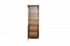 Display case Trevalli 2, Colour: Oak / Black - Measurements: 194 x 60 x 40 cm (H x W x D)
