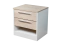 Bedside table Cerdanyola 12, Colour: Oak / White - Measurements: 52 x 50 x 40 cm (H x W x D)