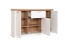 Chest of drawers Lotofaga 11, Colour: White / Walnut - 102 x 167 x 48 cm (H x W x D)
