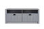 Bench with storage Segnas 05, Colour: Grey - 49 x 111 x 43 cm (h x w x d)