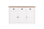 Dresser segnas 02, Farbe: pine white / oak brown - 88 x 130 x 43 cm (H x W x D)