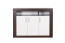 Chest of drawers Ezeiza 03, Colour: Wenge / White - 90 x 120 x 43 cm (h x w x d)