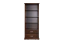 Shelf solid pine solid wood walnut colored Buteo 03- Dimensions 195 x 80 x 40 cm (H x W x D)