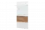 Wardrobe Manase 12, Color: Oak Brown/White glossy - 126 x 59 x 22 cm (H x W x D)