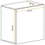 Wall cabinet Fardalen 09, color: white - Dimensions: 60 x 60 x 30 cm (H x W x D), with two compartments