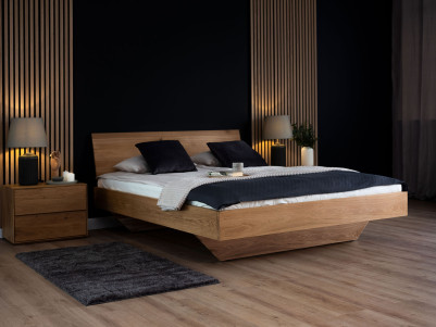 Arinsal 03 Double Bed | Solid Oiled Oak | 180 x 200 cm Lying Surface | Modern Natural Look