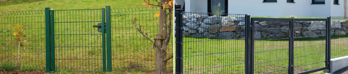 Wire mesh and tubular frame gates Wire mesh and tubular frame gates
